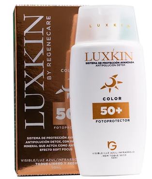 Protector solar Luxkin SPF 50 con color