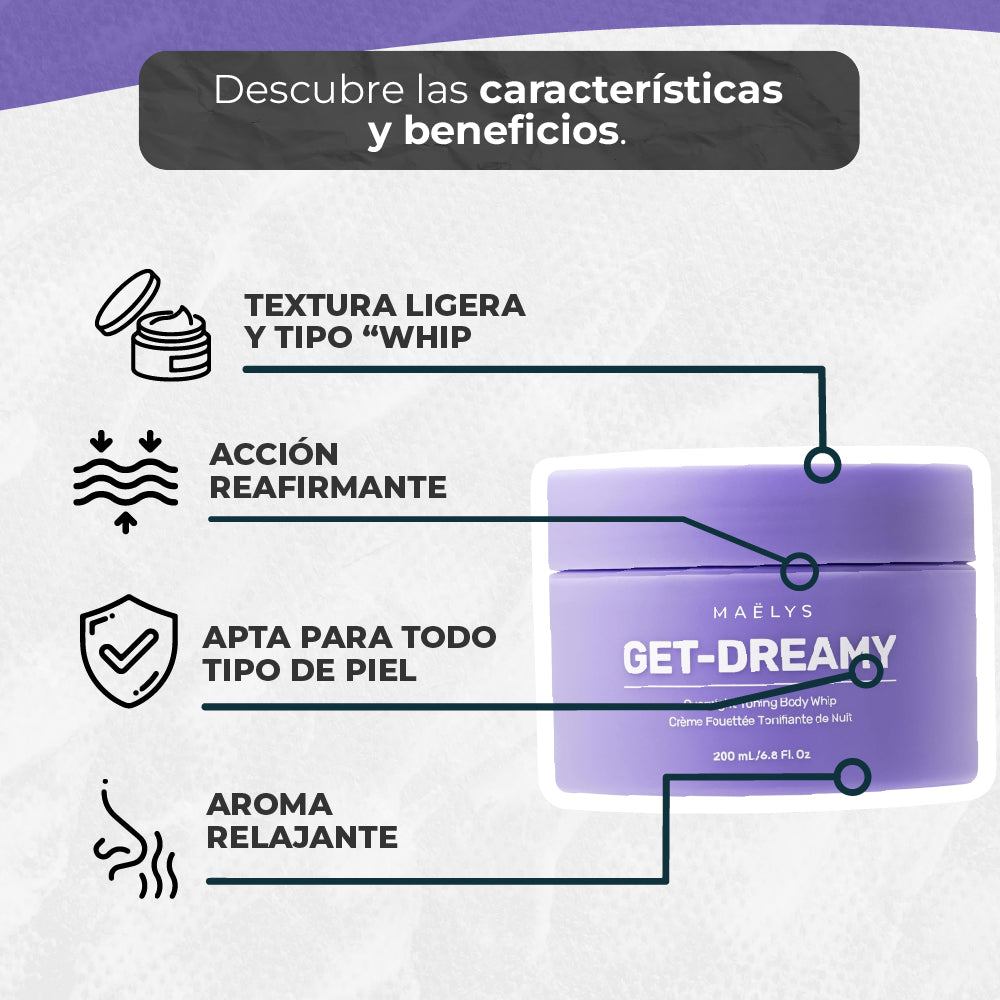 Crema Reafirmante Corporal de Noche Get-Dreamy