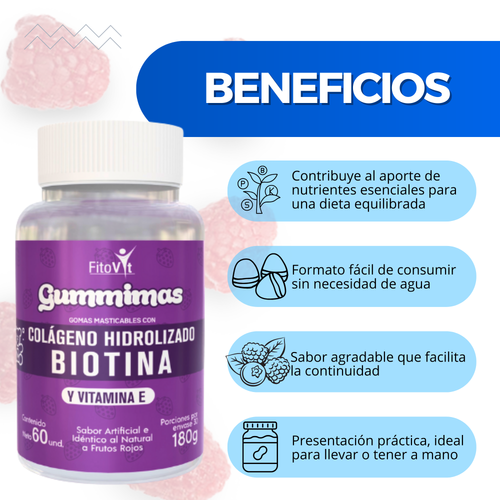 Colágeno + Biotina en Gomitas x 60