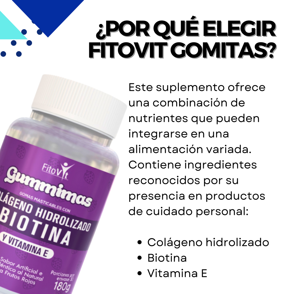 Colágeno + Biotina en Gomitas x 60