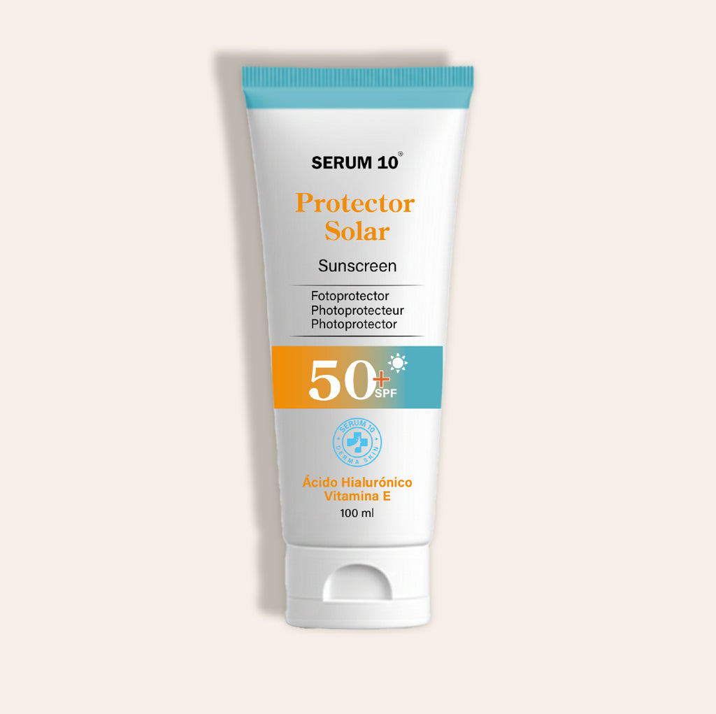 Protector Solar SPF 50+ con Vitamina E Serum 10