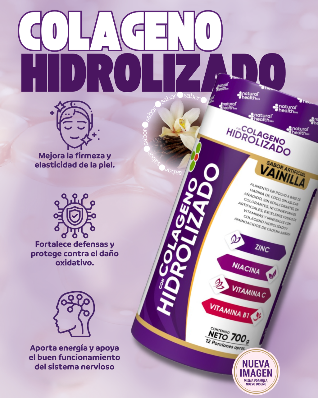 Colágeno Hidrolizado en Polvo 700 g
