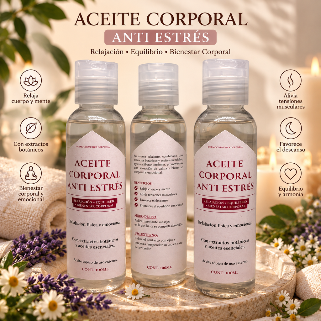 Aceite Corporal Relajante Antiestrés 100 ml